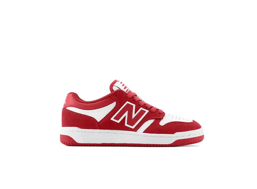 Kid New Balance Big Kids | 480 Team Red With White