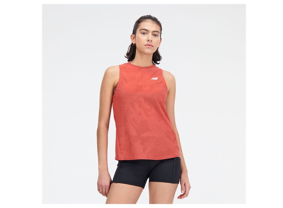 Women New Balance Shirts | Q Speed Jacquard Tank Astro Dust