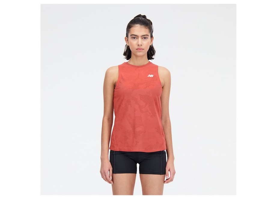 Women New Balance Shirts | Q Speed Jacquard Tank Astro Dust