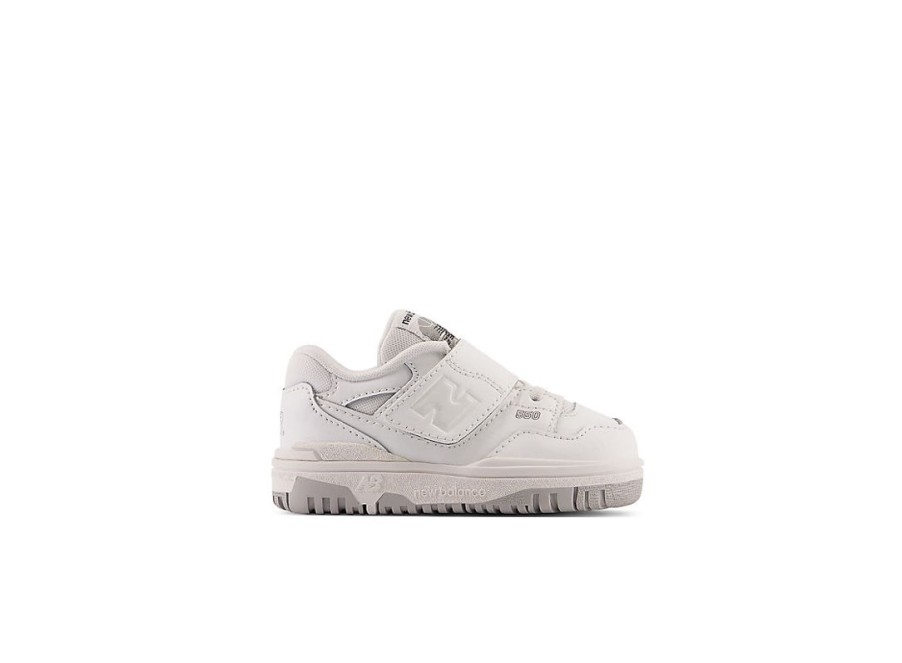 Kid New Balance Crib & Toddlers (Size - 10) | 550 Bungee Lace With Top Strap White