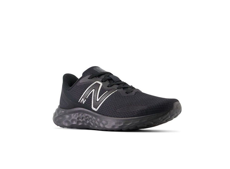 Women New Balance Work Shoes | Fresh Foam Arishi V4 Slip Resistant Black With Black Metallic