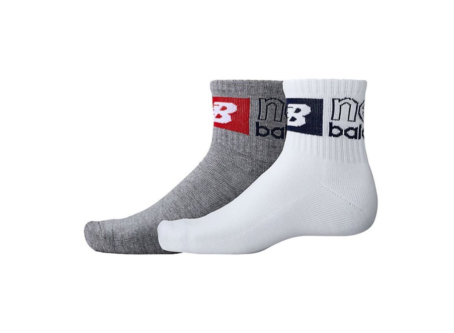 Men New Balance Socks | Sports Essentials Ankle Socks 2 Pack Assorted 1 Colors