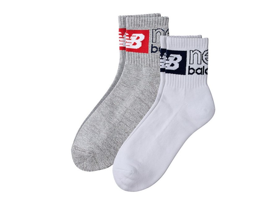 Men New Balance Socks | Sports Essentials Ankle Socks 2 Pack Assorted 1 Colors