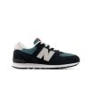 Kid New Balance Big Kids | 574 Black With New Spruce