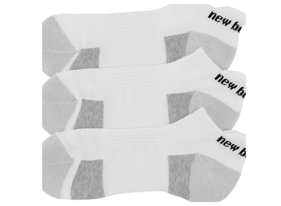 Men New Balance Socks | Cushioned Tab Socks 6 Pack White