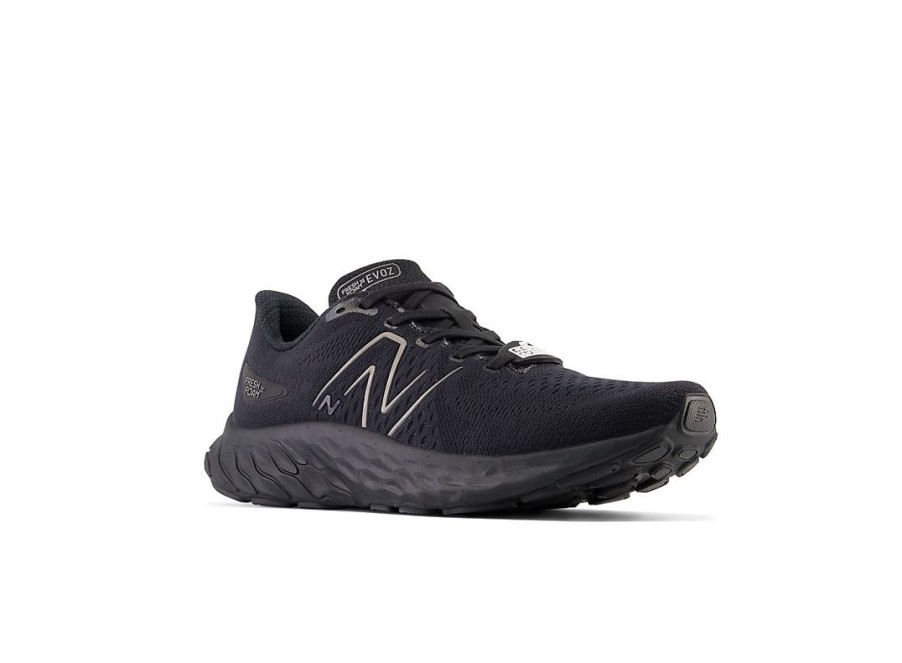 Women New Balance Work Shoes | Fresh Foam X Evoz V3 Slip Resistant Black With Black Metallic