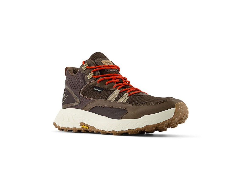 Men New Balance Running | Fresh Foam X Hierro Mid Gore-Tex® Dark Mushroom With Black Coffee And Neo Flame