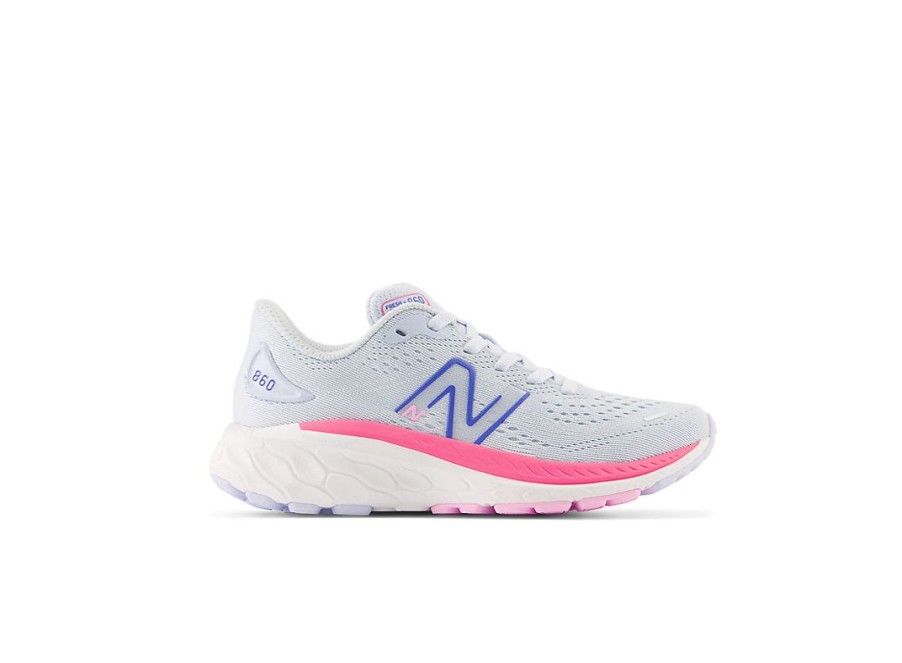 Kid New Balance Little Kids | Fresh Foam X 860V13 Moon Dust With Neon Pink