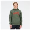 Men New Balance Hoodies & Sweatshirts | Losc Lille Graphic Overhead Hoodie Deep Olive Green