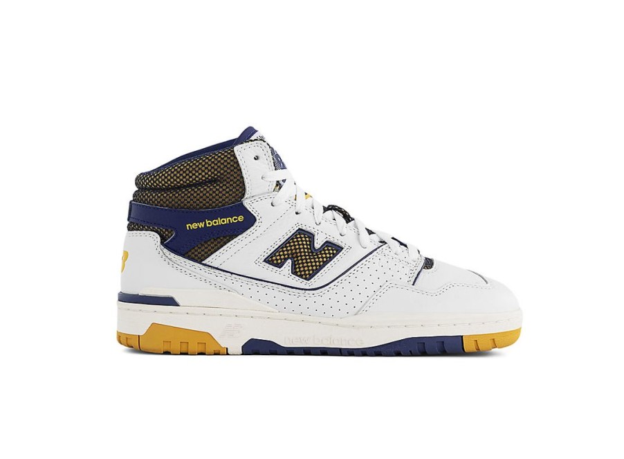 Men New Balance Lifestyle | Ald X New Balance 650R White With Varsity Gold And Victory Blue