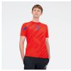 Men New Balance Shirts | Lille Losc Lightweight T-Shirt Neo Flame