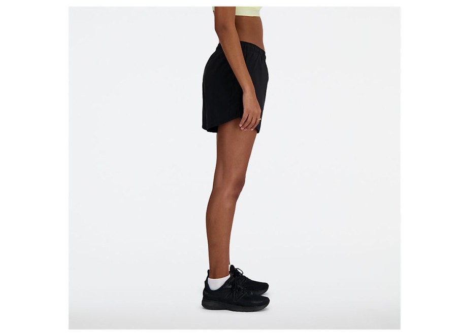 Women New Balance Shorts | Sport Essentials Short 5 Black