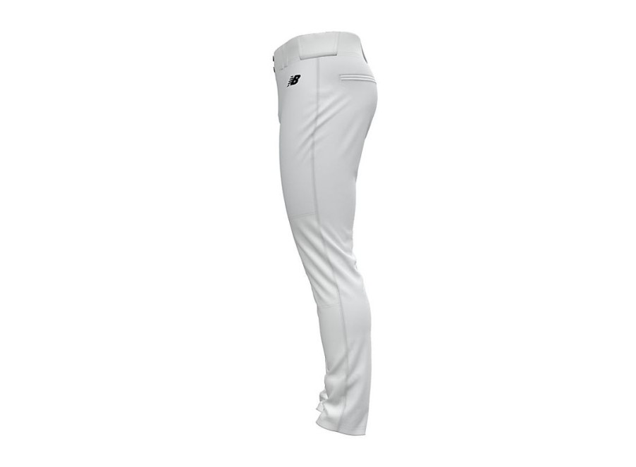 Men New Balance Pants | Adversary 2 Baseball Solid Pant Tapered White