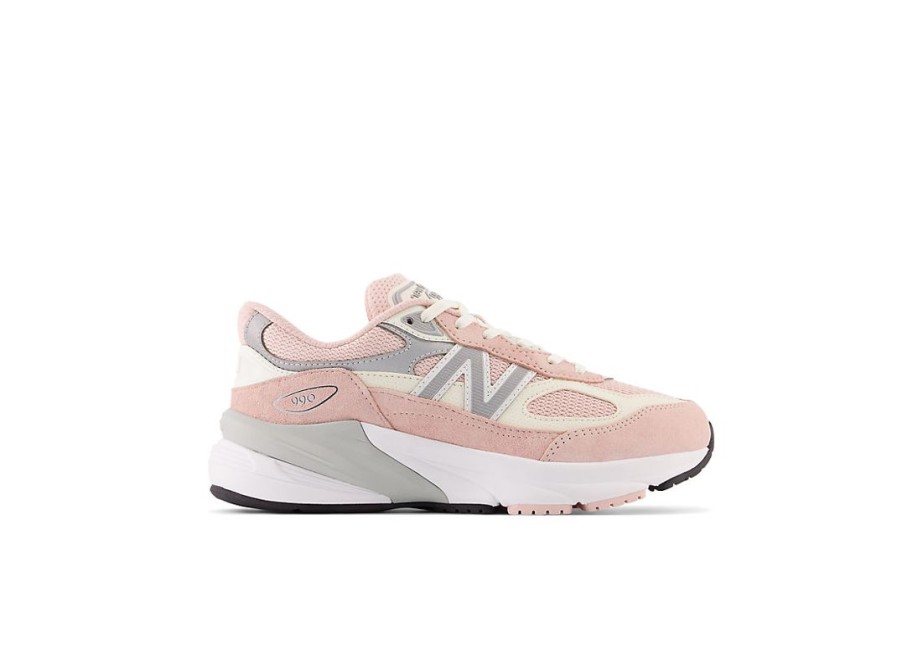 Kid New Balance Big Kids | Fuelcell 990V6 Pink Haze With White