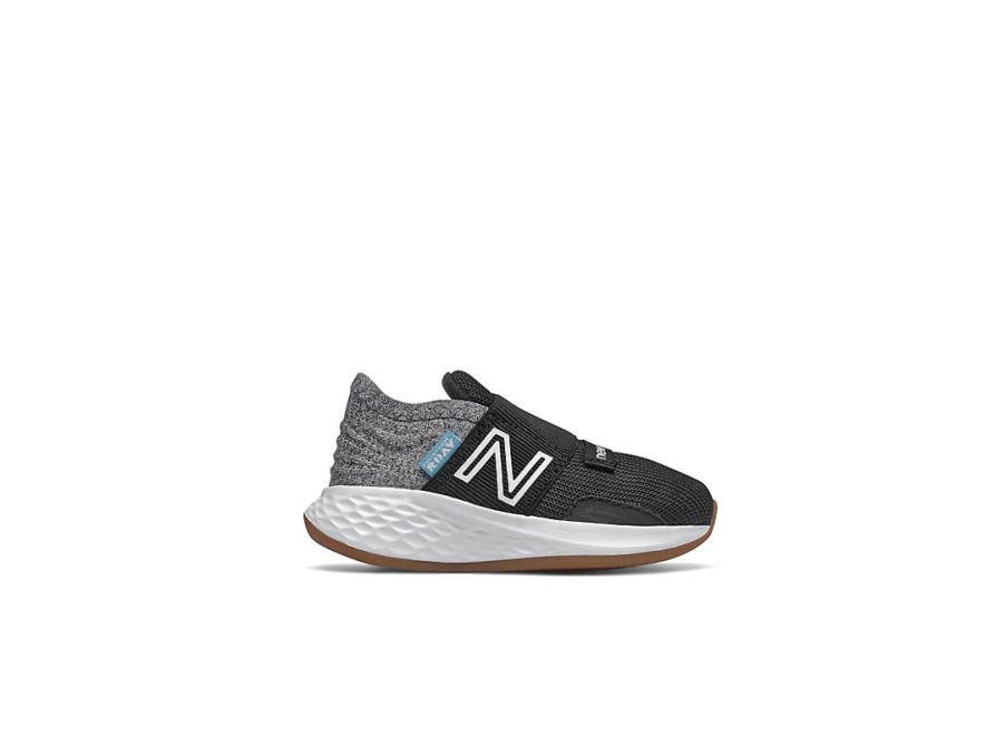 Kid New Balance Crib & Toddlers (Size - 10) | Fresh Foam Roav Tee Shirt Slip-On Black With Light Aluminum