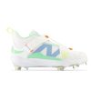 Men New Balance Baseball | Fuelcell Lindor 2 Optic White With Neon Dragonfly And Electric Jade