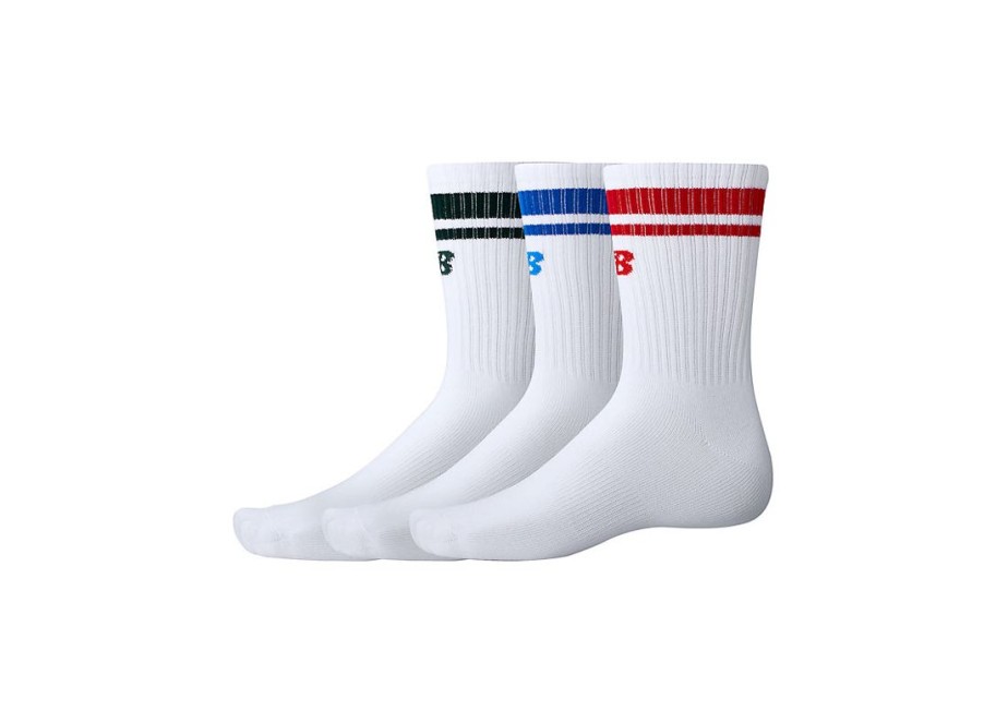 Men New Balance Socks | Essentials Line Midcalf 3 Pack Assorted 5 Colors