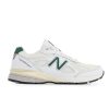 Men New Balance Lifestyle | Made In Usa 990V4 Calcium With Forest Green