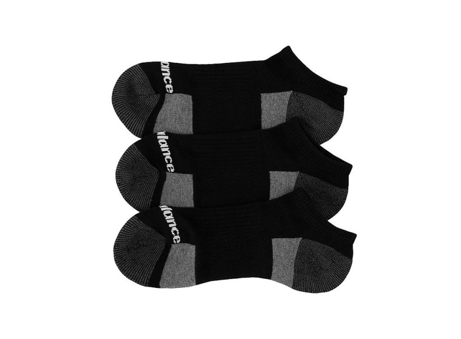 Men New Balance Socks | Cushioned No Show Sock 6 Pack Black