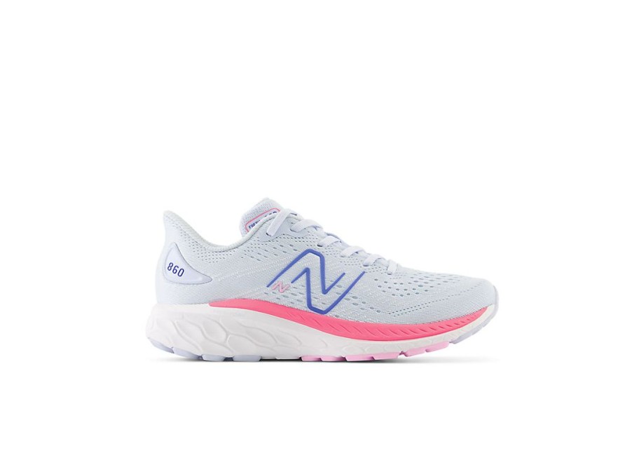 Kid New Balance Big Kids | Fresh Foam X 860V13 Moon Dust With Neon Pink