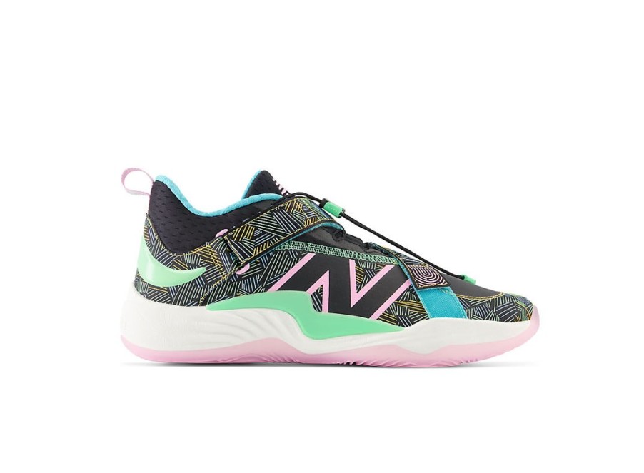 Men New Balance Lifestyle | Fuelcell Lindor 2 Pre-Game Tropical Fiesta Black With Orbit Pink And Electric Jade