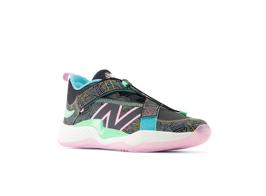 Men New Balance Lifestyle | Fuelcell Lindor 2 Pre-Game Tropical Fiesta Black With Orbit Pink And Electric Jade