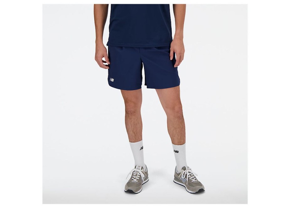 Men New Balance Shorts | Tournament Short Nb Navy