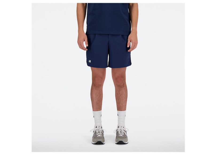 Men New Balance Shorts | Tournament Short Nb Navy