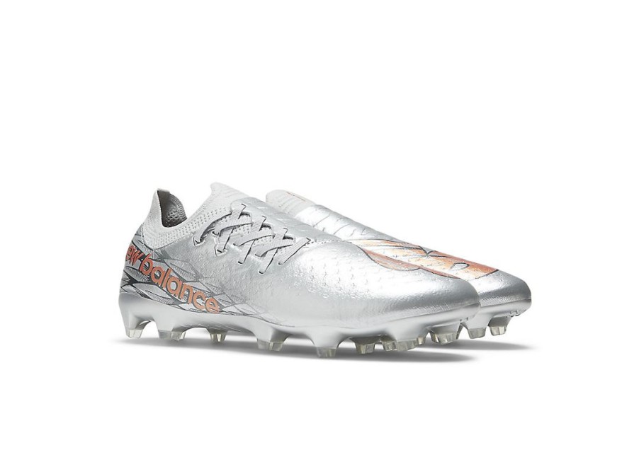 Men New Balance Soccer | Furon V7 Pro Fg Silver With Brighton Grey And Copper