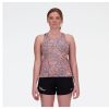 Women New Balance Shirts | Run For Life Printed Singlet Multi Colors