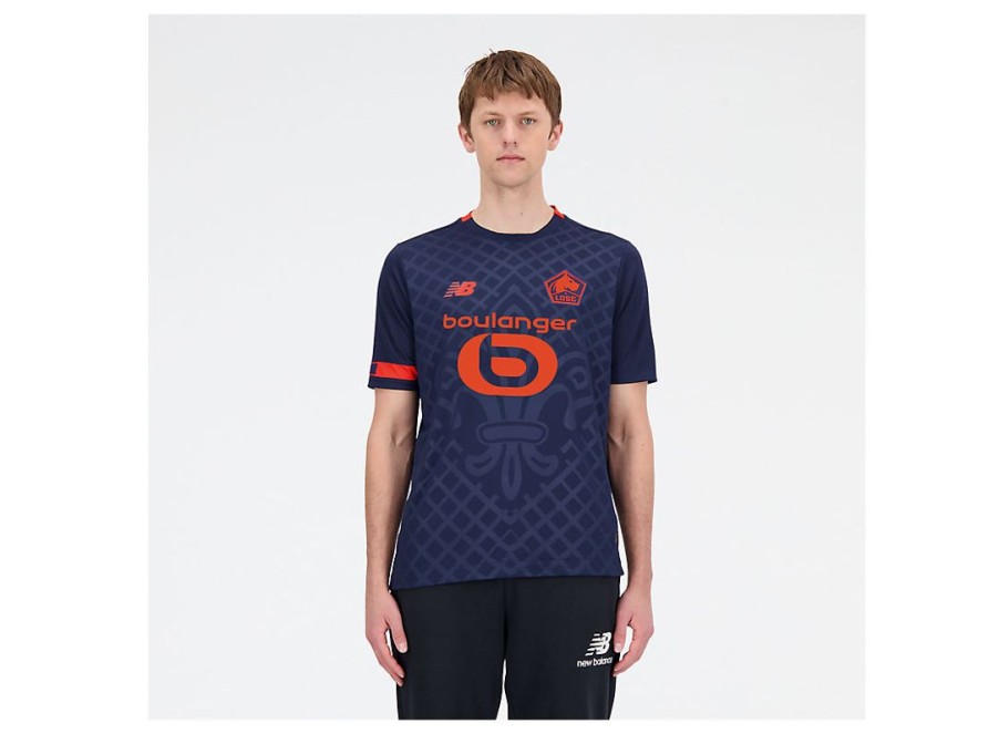 Men New Balance Shirts | Lille Losc Short Sleeve Jersey Third