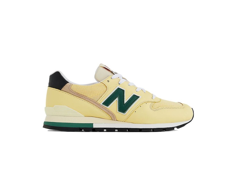 Men New Balance Lifestyle | Made In Usa 996 Sulphur With Forest Green