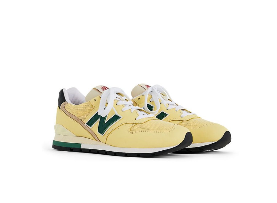 Men New Balance Lifestyle | Made In Usa 996 Sulphur With Forest Green