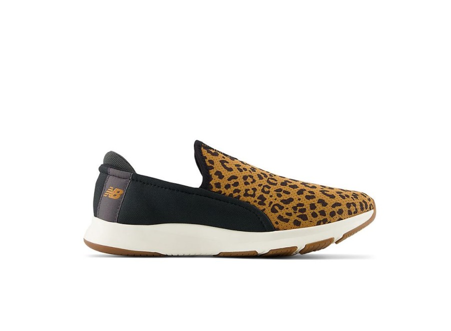 Women New Balance Lifestyle | Dynasoft Nergize Slip On Black With Tobacco