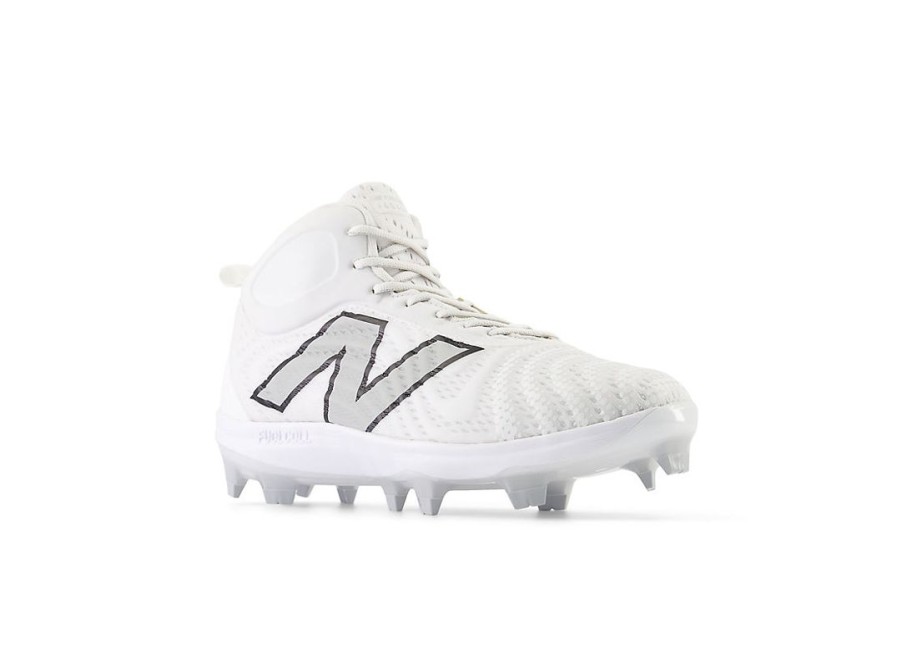 Men New Balance Baseball | Fuelcell 4040V7 Mid-Molded Optic White With Raincloud