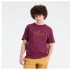 Men New Balance Shirts | Nb Athletics Work Graphic T-Shirt Nb Burgundy