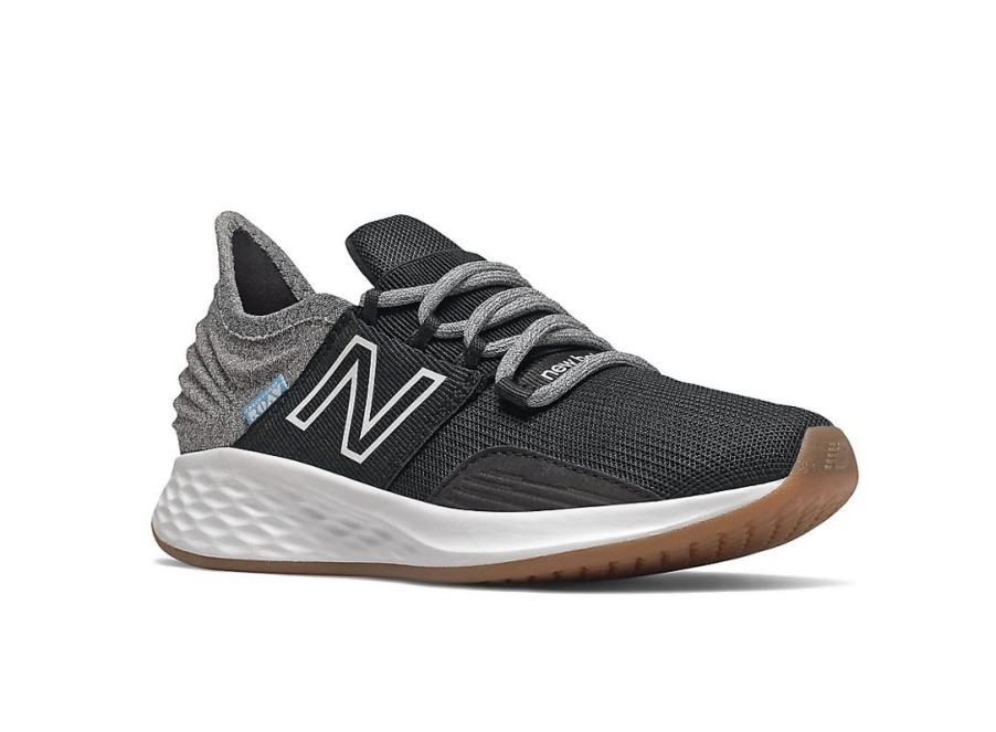 Kid New Balance Little Kids | Fresh Foam Roav Tee Shirt Black With Light Aluminum