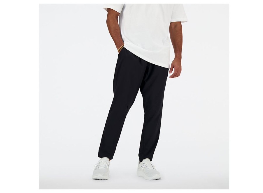 Men New Balance Pants | Ac Tapered Pant 27 Black