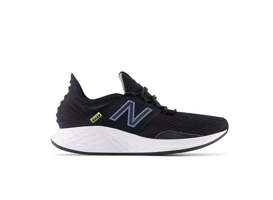 Men New Balance Running | Fresh Foam Roav Black With White