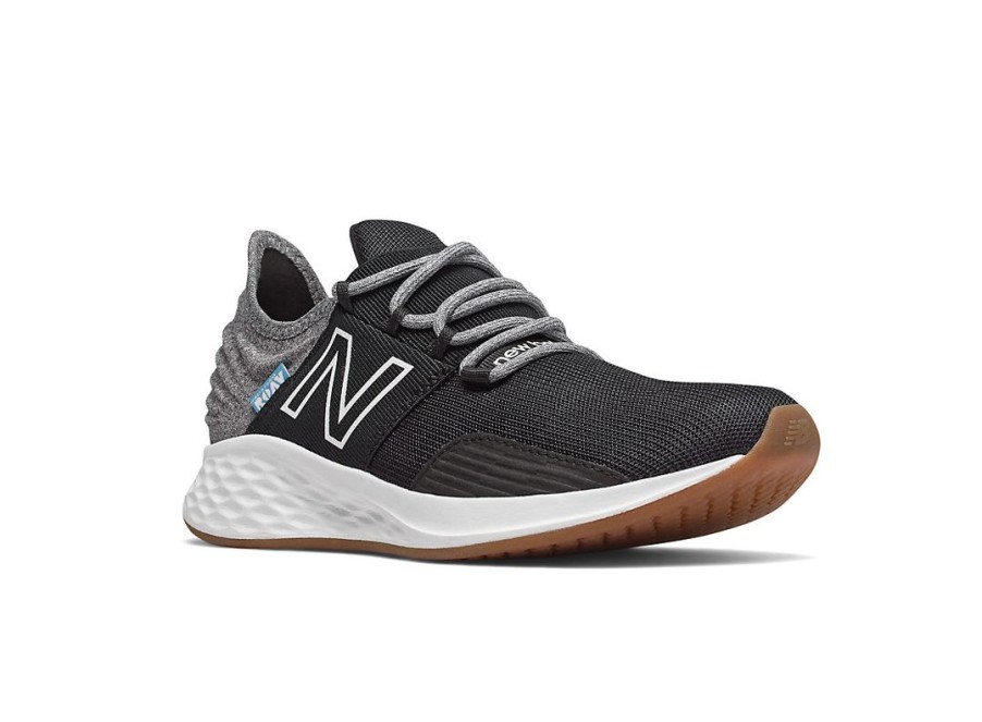 Kid New Balance Big Kids | Fresh Foam Roav Tee Shirt Black With Light Aluminum