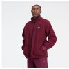 Men New Balance Jackets & Vests | Athletics Polar Fleece Full Zip Nb Burgundy