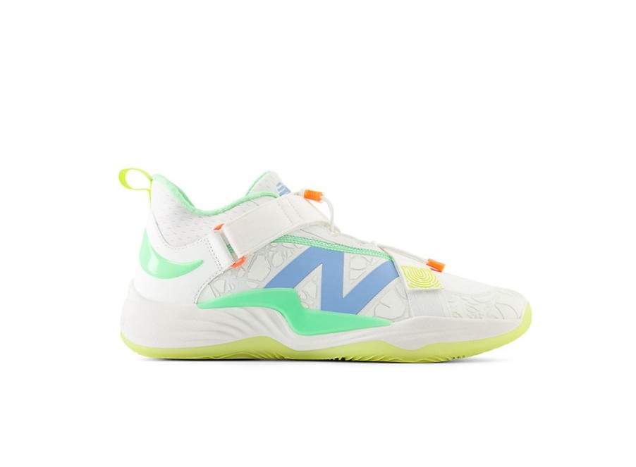 Men New Balance Lifestyle | Fuelcell Lindor 2 Pre-Game Optic White With Neon Dragonfly And Cosmic Pineapple