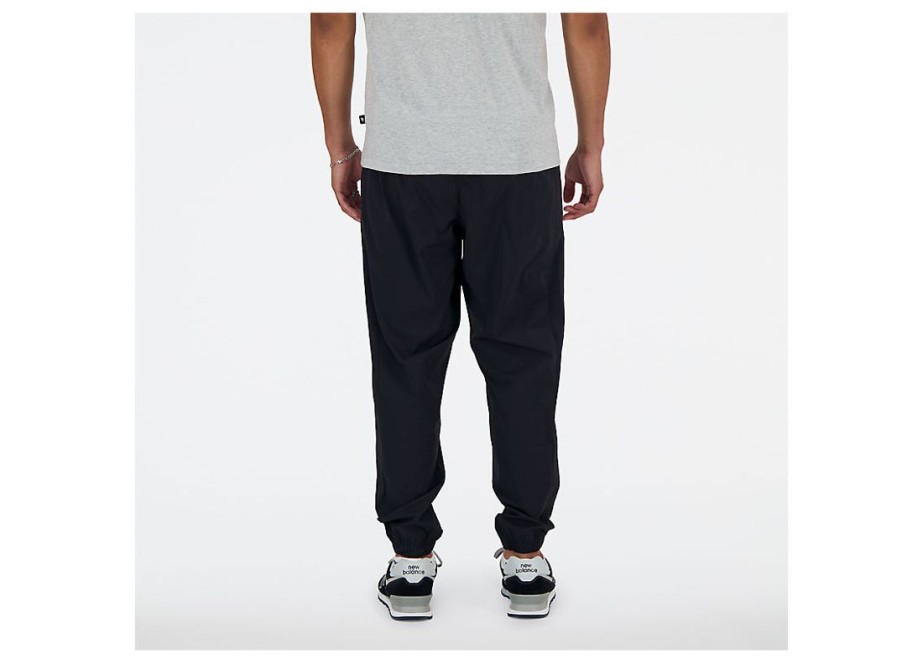 Men New Balance Pants | Athletics Stretch Woven Jogger Black