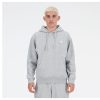 Men New Balance Hoodies & Sweatshirts | Sport Essentials Fleece Hoodie Athletic Grey