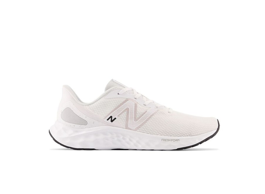 Men New Balance Running | Fresh Foam Arishi V4 White With Light Aluminum And Silver Metallic