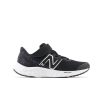 Kid New Balance Little Kids | Fresh Foam Arishi V4 Bungee Lace With Top Strap Black With White And Silver Metallic