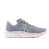 Women New Balance Running | Fresh Foam X Evoz V3 Arctic Grey With Green Aura And Cyber Lilac