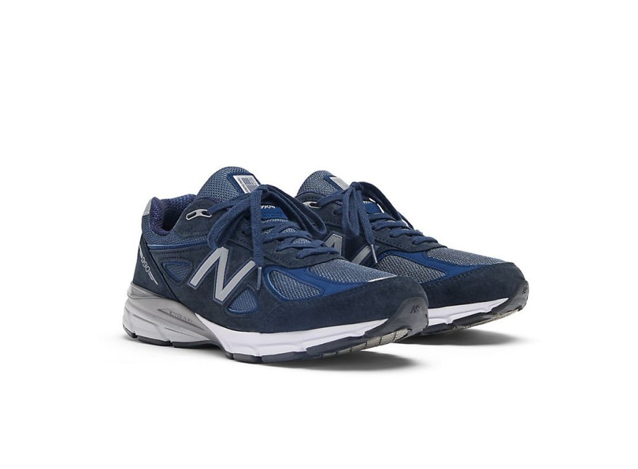 Men New Balance Lifestyle | Made In Usa 990V4 Navy With Silver