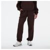 Women New Balance Pants | Linear Heritage Brushed Back Fleece Sweatpant Black Coffee