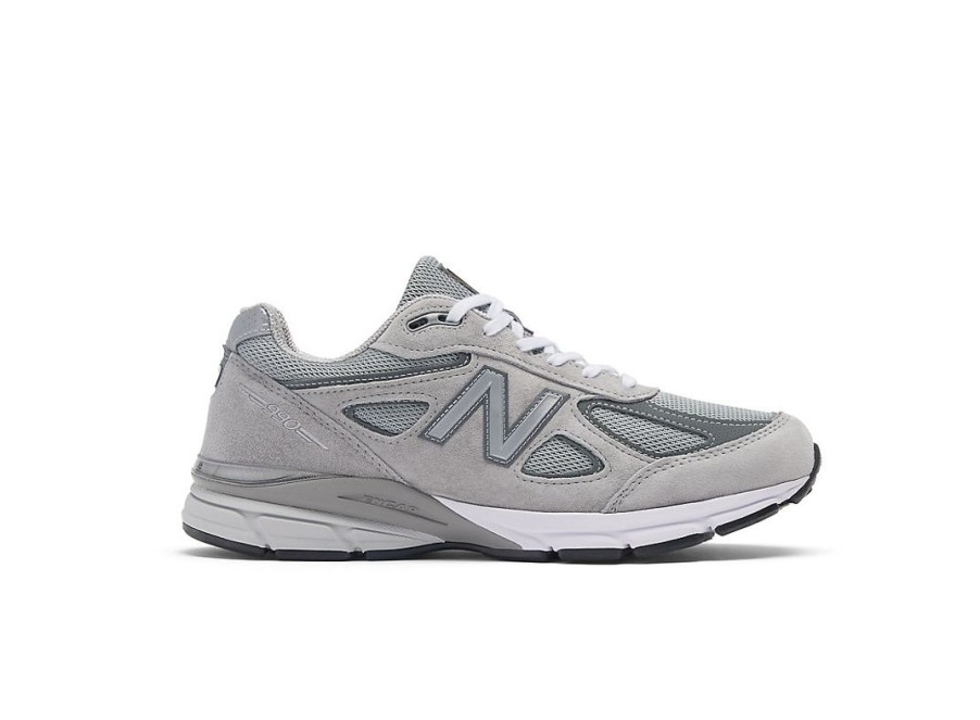 Men New Balance Lifestyle | Made In Usa 990V4 Core Grey With Silver